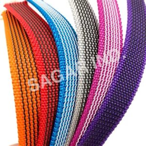 Sagar Industries is a trusted dog belt webbing manufacturer in Delhi, offering durable, high-strength webbing ideal for pet collars, leashes, and harnesses. Our dog belt webbing is made from premium-quality nylon and polyester, available in various colors, sizes, and patterns. Designed for comfort and reliability, our webbing is widely used by pet accessory brands and manufacturers across India. With advanced weaving technology and bulk production capacity, we ensure timely delivery and consistent quality. Choose Sagar Industries for customized dog belt webbing solutions at competitive prices.