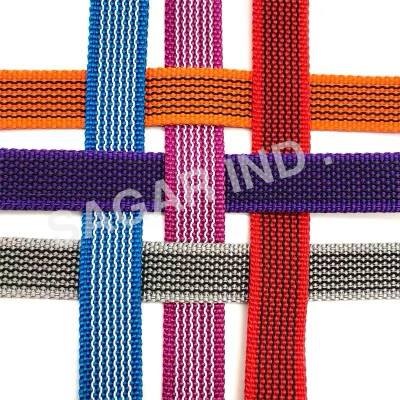 Sagar Industries is a trusted dog belt webbing manufacturer in Delhi, offering durable, high-strength webbing ideal for pet collars, leashes, and harnesses. Our dog belt webbing is made from premium-quality nylon and polyester, available in various colors, sizes, and patterns. Designed for comfort and reliability, our webbing is widely used by pet accessory brands and manufacturers across India. With advanced weaving technology and bulk production capacity, we ensure timely delivery and consistent quality. Choose Sagar Industries for customized dog belt webbing solutions at competitive prices.