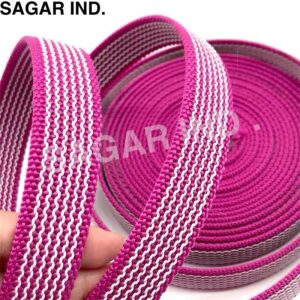 Sagar Industries is a trusted dog belt webbing manufacturer in Delhi, offering durable, high-strength webbing ideal for pet collars, leashes, and harnesses. Our dog belt webbing is made from premium-quality nylon and polyester, available in various colors, sizes, and patterns. Designed for comfort and reliability, our webbing is widely used by pet accessory brands and manufacturers across India. With advanced weaving technology and bulk production capacity, we ensure timely delivery and consistent quality. Choose Sagar Industries for customized dog belt webbing solutions at competitive prices.